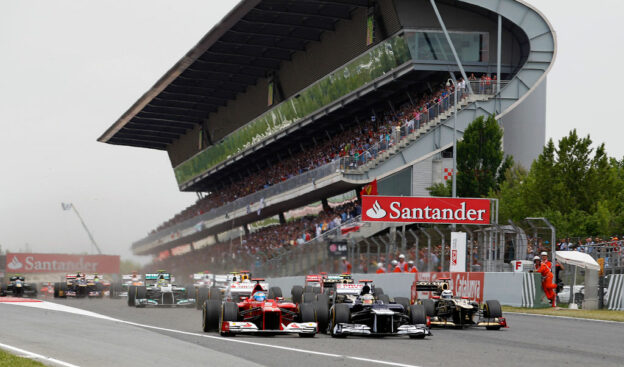 Start 2012 Spainish F1 GP