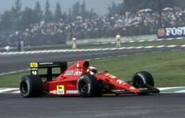 Jean Alesi, Ferrari 642/2 V12.. 1991 Mexican Grand Prix