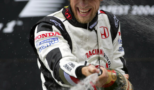 Button first podium 2006