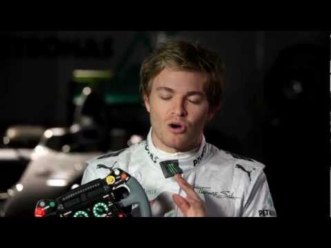 2012 steeringwheel Mercedes F1 featuring Nico Rosberg