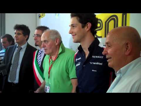 Bruno Senna Receives the Lorenzo Bandini Trophy