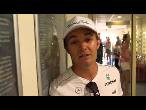 Nico Rosberg: Video message after P10 at the Hungarian GP 2012