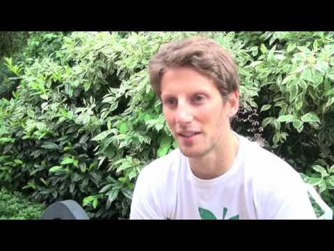 Romain Grosjean before German Grand Prix