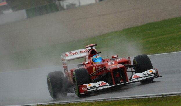 Fernando Alonso F2012 wet