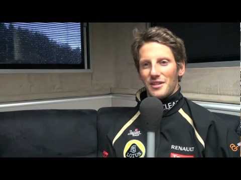 Romain Grosjean before the Belgian Grand Prix