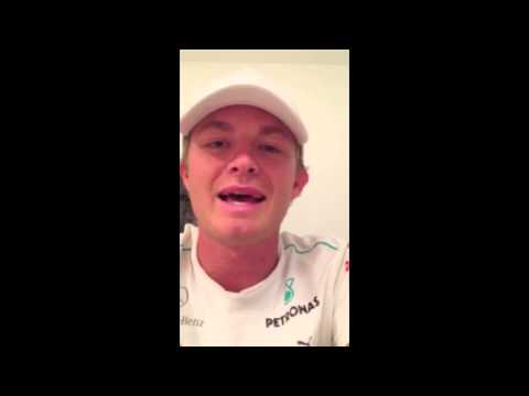 Nico Rosberg: video message to his fans after P11 at Spa 2012