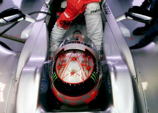 Michael Schumacher special helmet