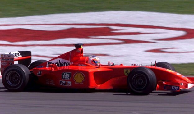 Rubens Barrichello driving Ferrari F2001