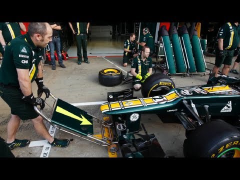 Caterham Technical Briefing: 2012 Korea: Pit stop procedure