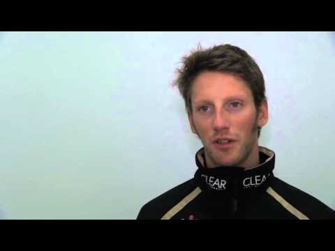 Romain Grosjean before the Korean Grand Prix