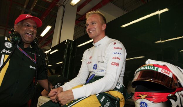 Heikki Kovalainen and Tony Fernandez