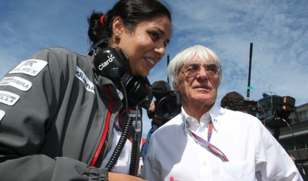 Monisha Kaltenborn and Bernie Ecclestone