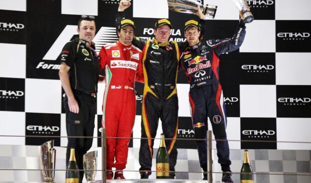 Podium 2012 Abu Dhabi F1 GP