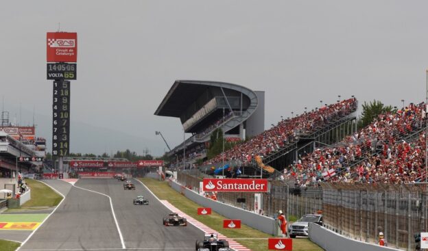 Main striaght Spanish Catalunya circuit