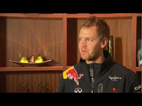 2011 Vettel interview after scoring his 2nd F1 Drivers Championship for Red Bull