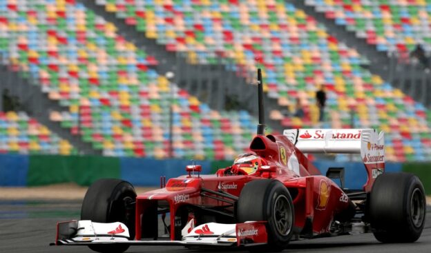 Jules Bianchi testing Ferrari's F2012