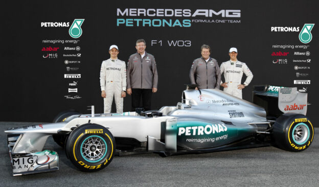 F1 launch Mercedes W03 2012