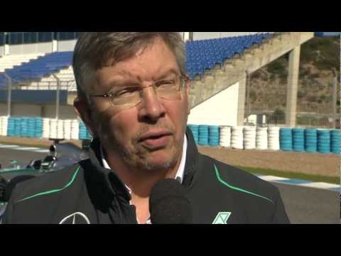 2013 interview Ross Brawn launch Mercedes W04 F1 car