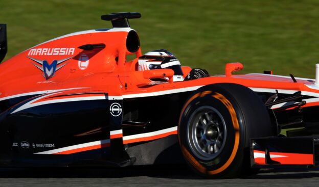 Max Chilton testing the Marussia MR02