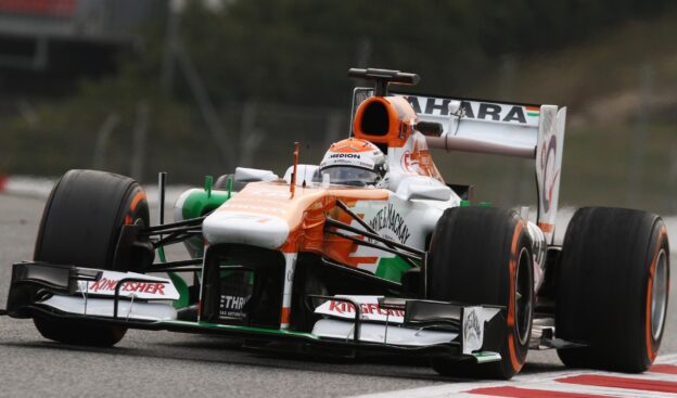 Adrian Sutil testing the Force India VJM06 in Barcelona