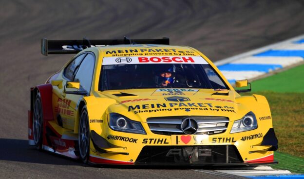 David Coulthard driving the DTM Mercedes touring car