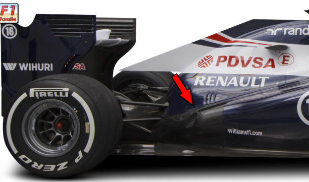 Williams FW35 coanda exhaust