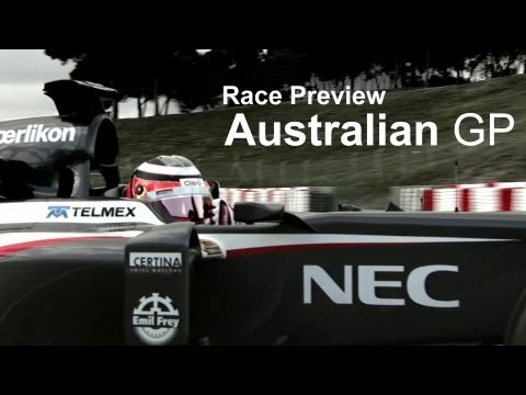 Preview 2013 Australian F1 GP Sauber Team