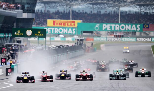 Start of 2013 Malaysian F1 GP