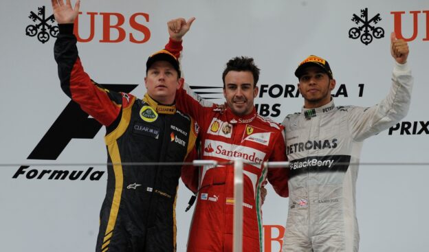 Podium of the 2013 Chinese F1 GP