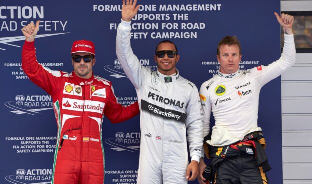 Top 3 qualifiers 2013 Chinese F1 GP