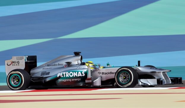 Nico Rosberg Mercedes W04 at Bahrain