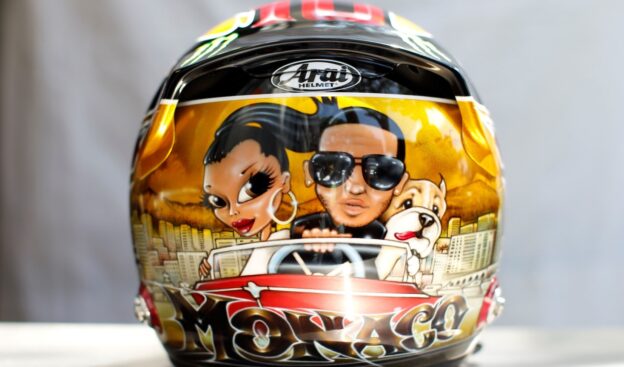 Lewis Hamilton's Monaco Grand Prix helmet