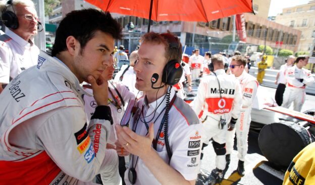 Sergio Perez on the grid in Monaco