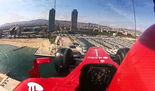 Flying Ferrari F138 at Barcelona