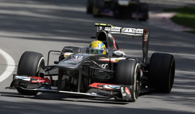 Esteban Gutierrez driving at Canada 2013 F1 GP