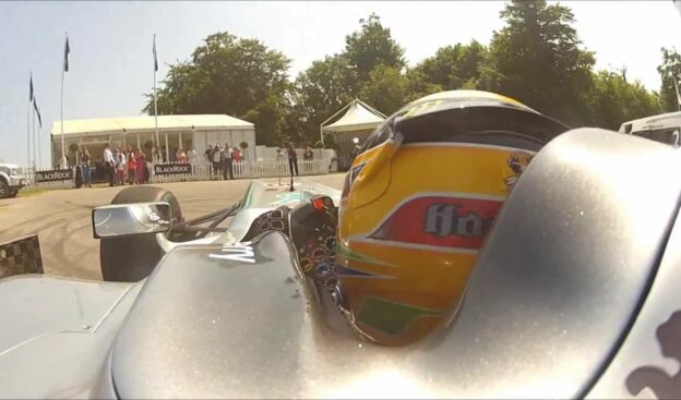 Hamilton onboard at 2013 Goodwood Festival of Speed