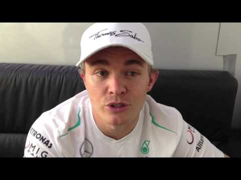 Rosberg: video message after P9 German F1 GP 2013