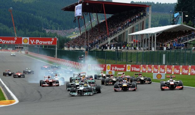 Start of 2013 Belgian F1 GP