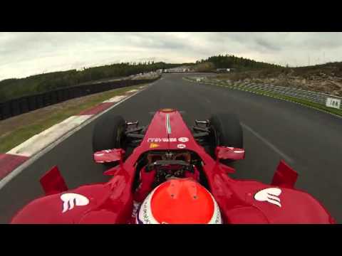 Gené and Ferrari F10 put on a show in Norway