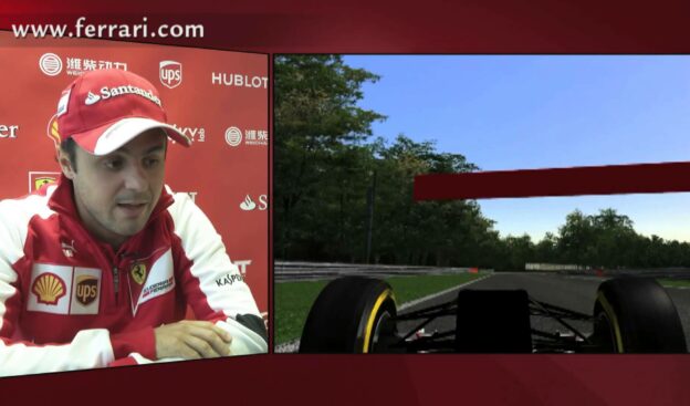 Monza track lap with Felipe Massa