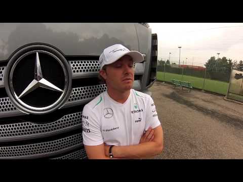 Rosberg: video message after P6 in Monza 2013