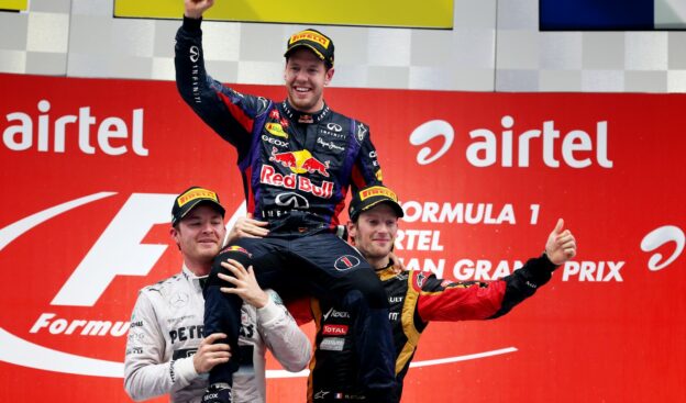 2013 Indian F1 GP podium