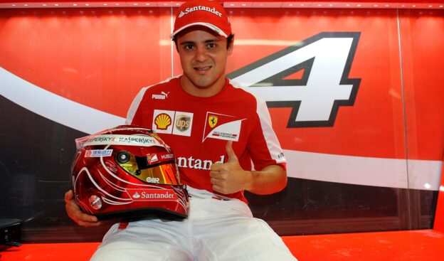 Felipe Massa and his special helmet