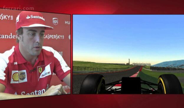 United States F1 GP: practice lap with Fernando Alonso