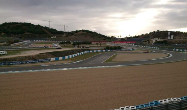 Vettel is testing the Red Bull RB10 on Jerez day 1