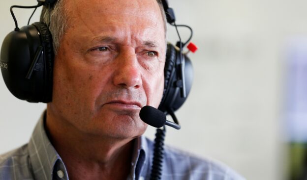 Ron Dennis in the garage