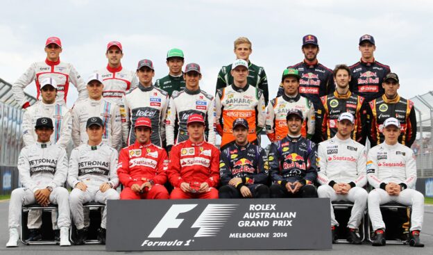 All F1 drivers that started the 2014 F1 season