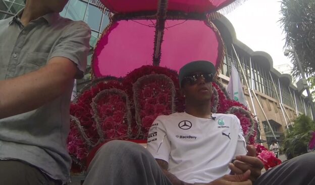 Lewis Hamilton Trishaw F1 interview 2014 Malaysia