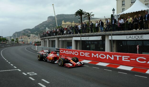 Lap times 2nd practice 2014 Monaco F1 Grand Prix