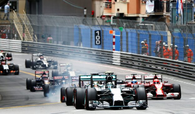 Start of the 2014 Monaco F1 GP